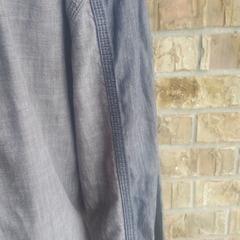 ‎GAP Color Block Denim Shirt - Size Medium - Picture 3 of 7